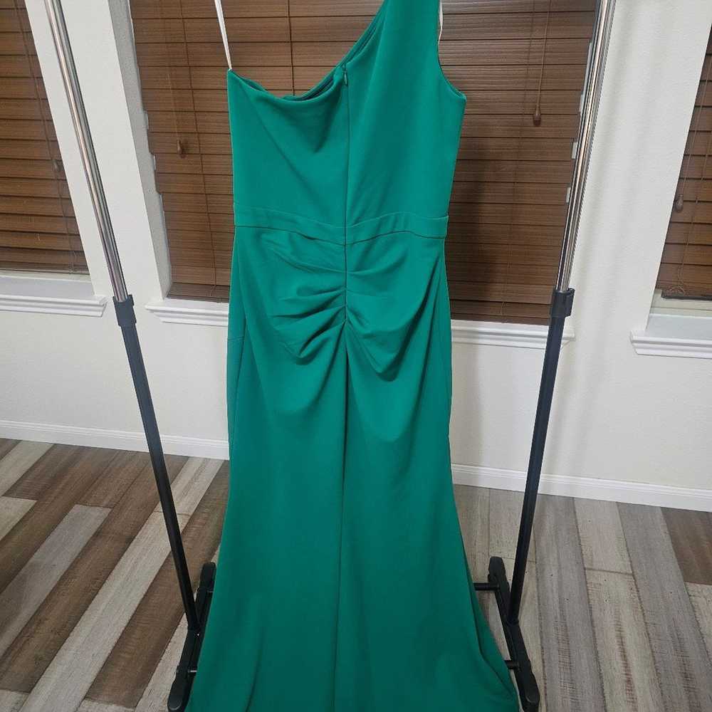 AQUA One Shoulder Cutout Crepe Gown sz12 $285 - image 5