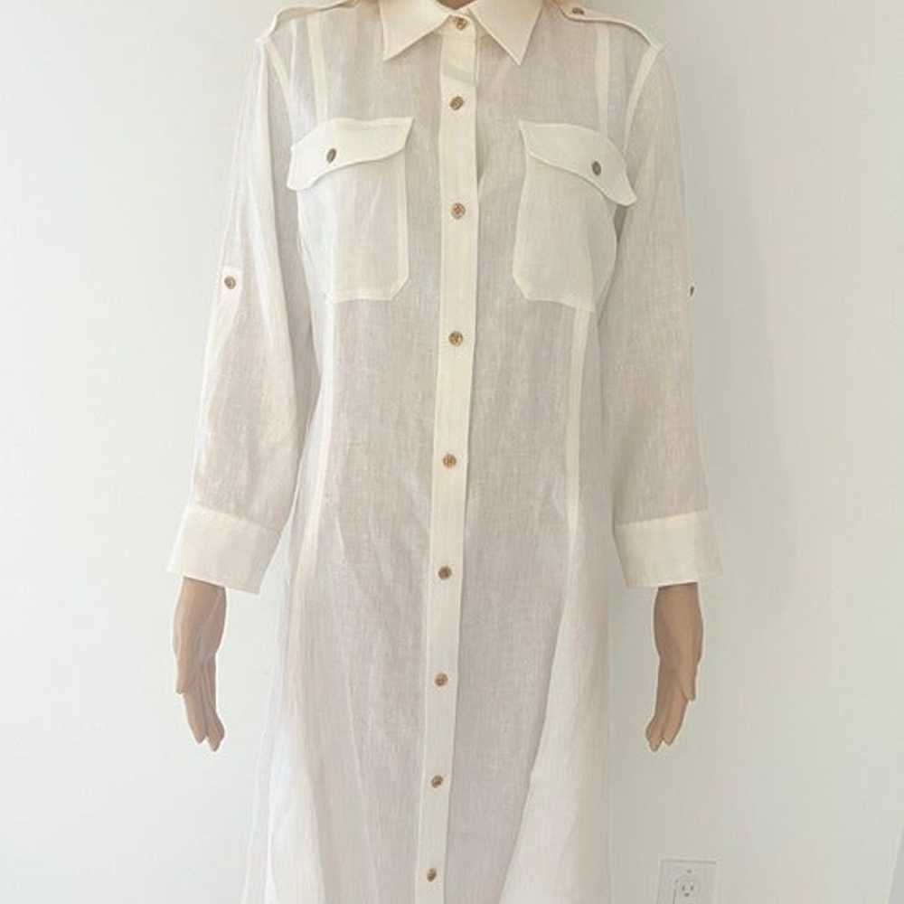 Lauren By Ralph Lauren Belted Twill Shirtdress - image 1