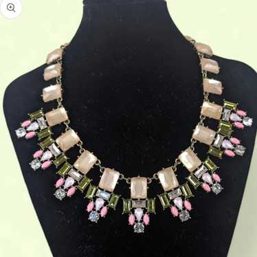 Crystal Bib Statement Joan Rivers Vintage Necklace - image 1