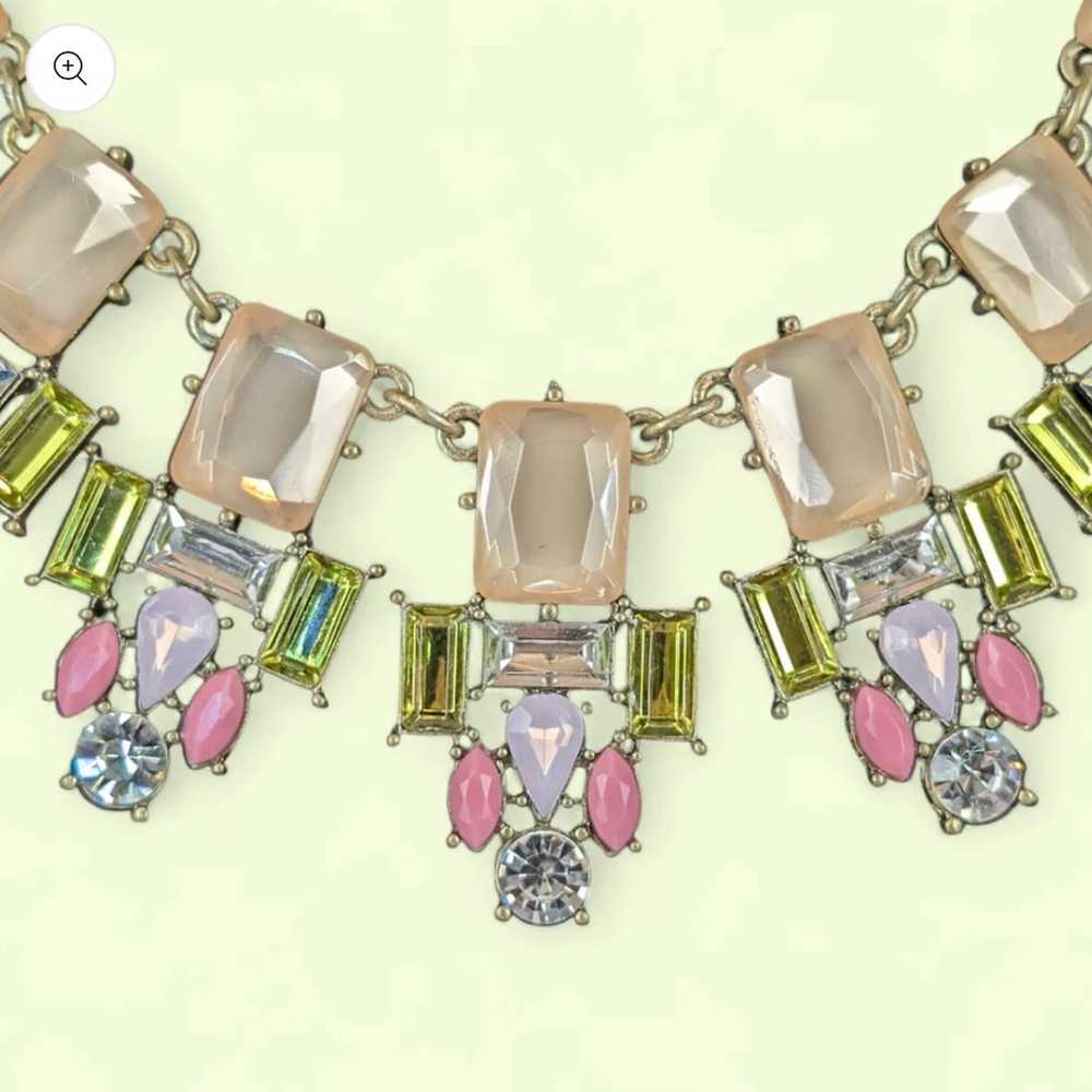 Crystal Bib Statement Joan Rivers Vintage Necklace - image 2