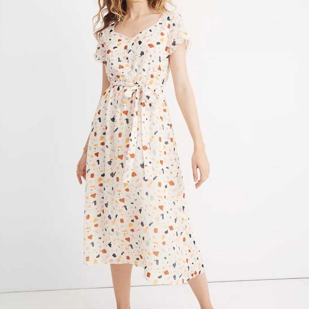 Madewell Terazzo Midi Dress - image 1