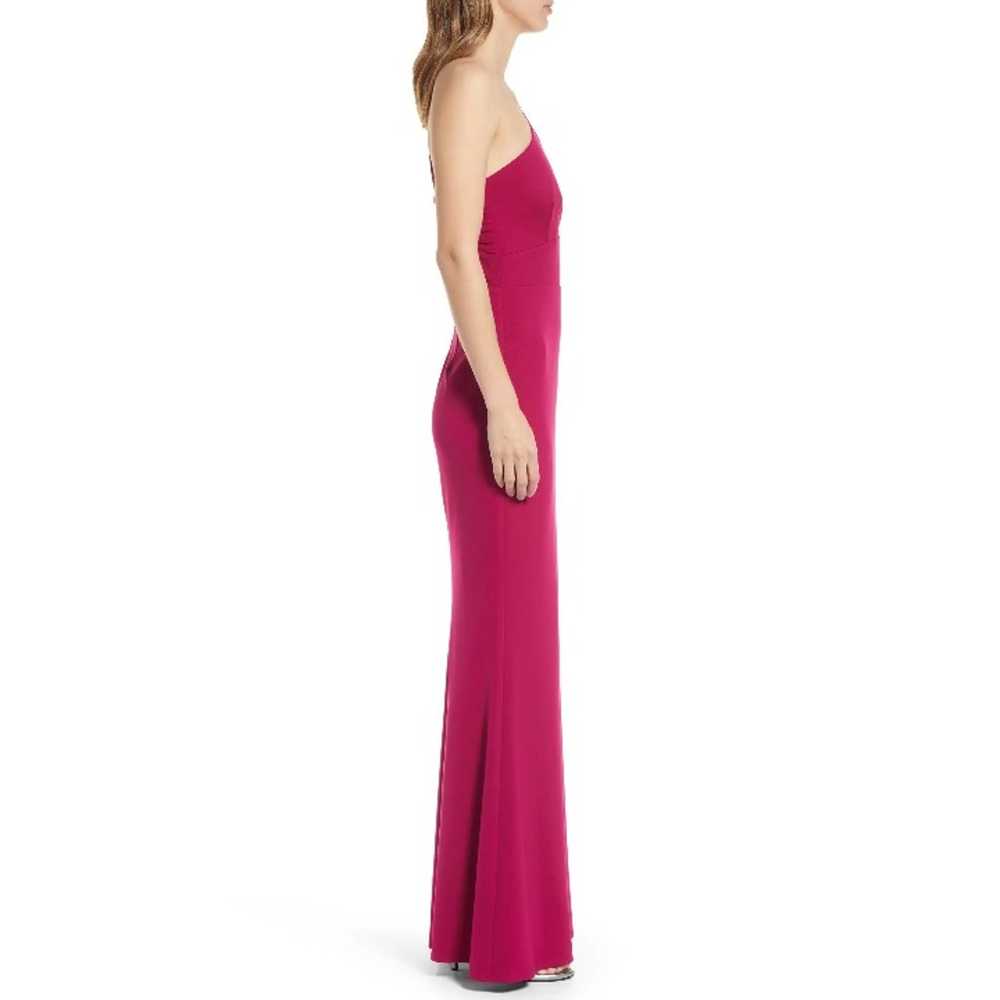 Katie May Edgy Cutout One Shoulder Gown, L - image 11