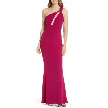 Katie May Edgy Cutout One Shoulder Gown, L - image 1