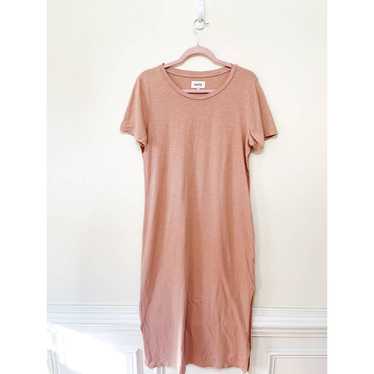 MATE The Label Cotton Slub Tee Midi Dress in Rose… - image 1