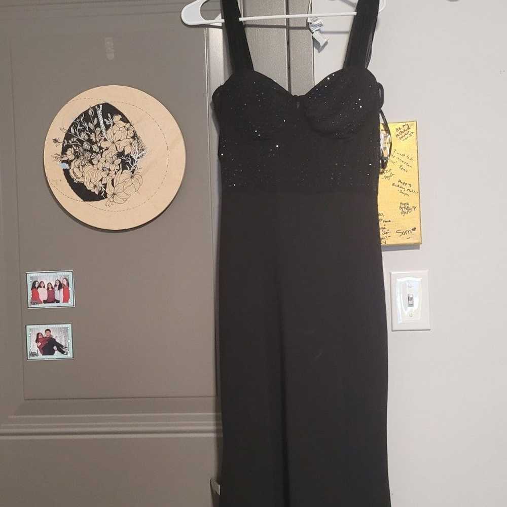 Black Floor Length Dress - image 3