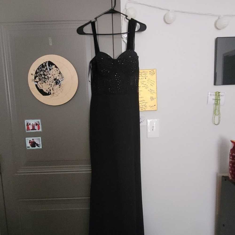 Black Floor Length Dress - image 7