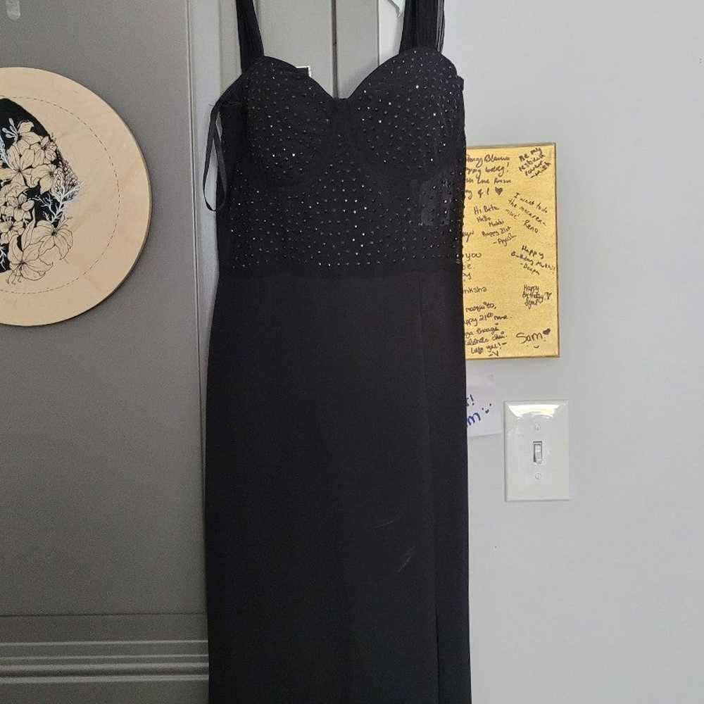 Black Floor Length Dress - image 8