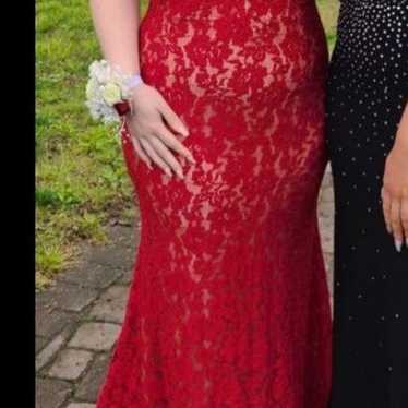 Size 14 red jovani prom dress