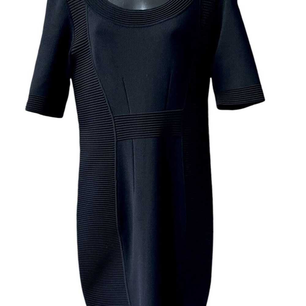 Marina Rinaldi Black Slimming Sheath Stretch Midi… - image 1