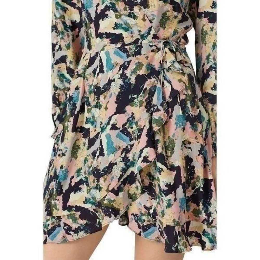 Iro Bloomy Floral Printed Wrap V-neck Long Sleeve… - image 3