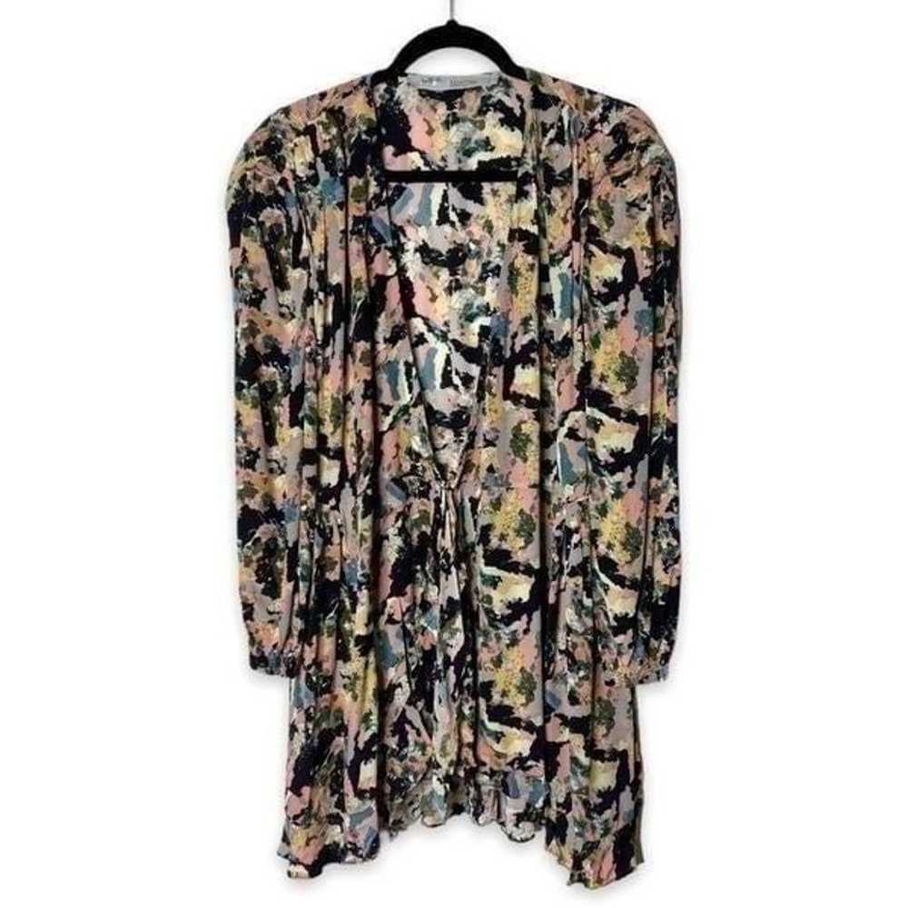 Iro Bloomy Floral Printed Wrap V-neck Long Sleeve… - image 4