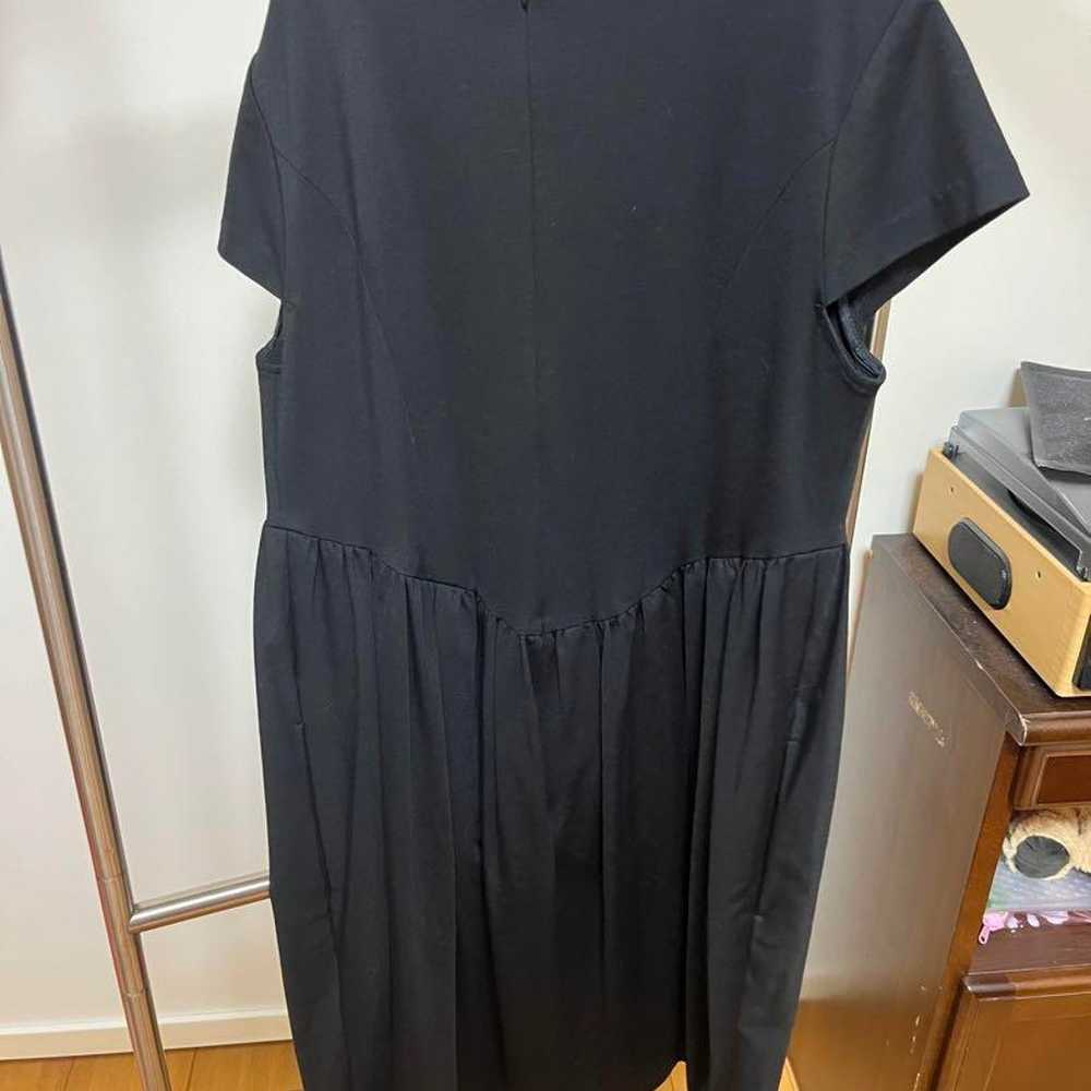 YOKO CHAN Black Short-Sleeved Knee-Length Dress - image 5