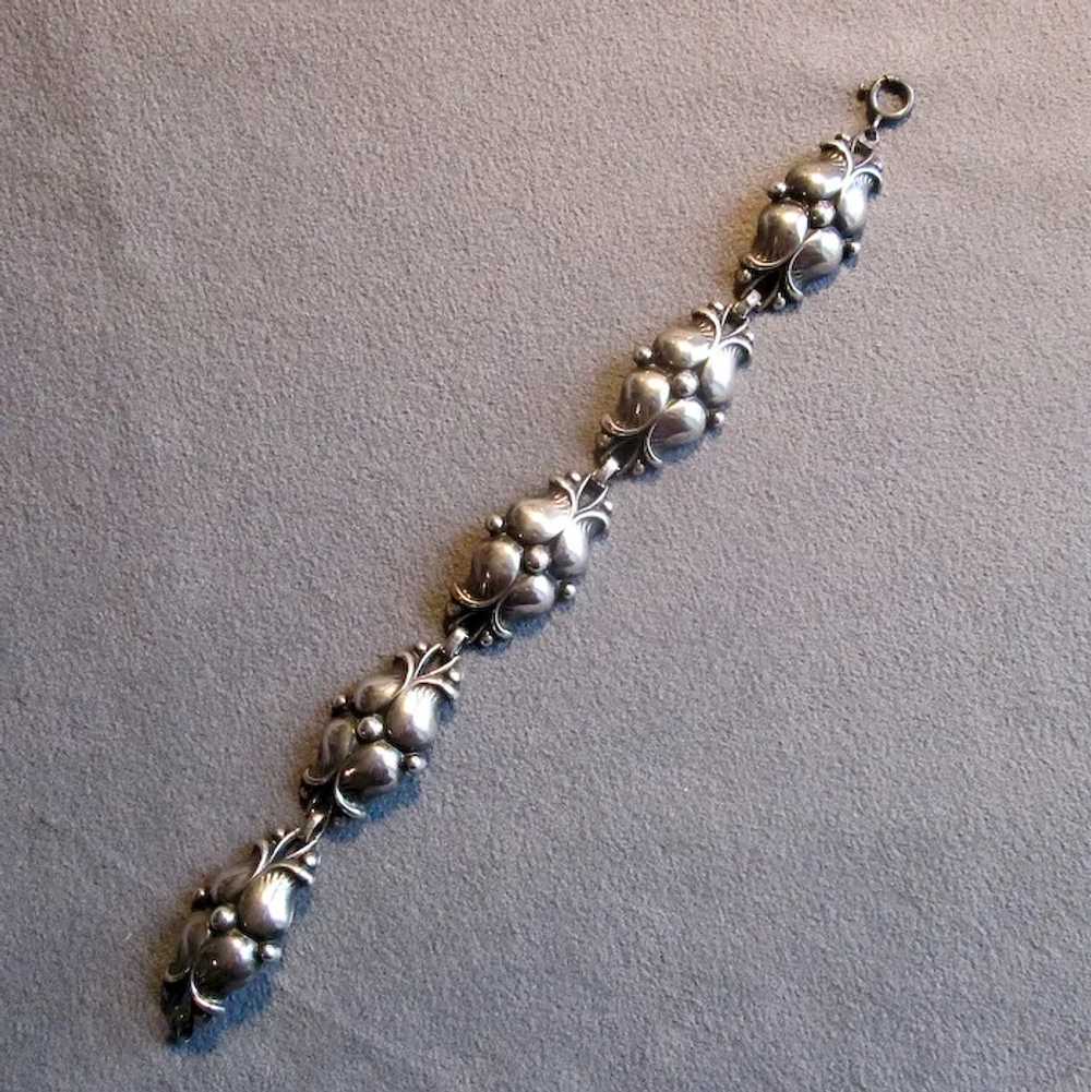 Sterling Silver Arts & Crafts Link Bracelet - image 2