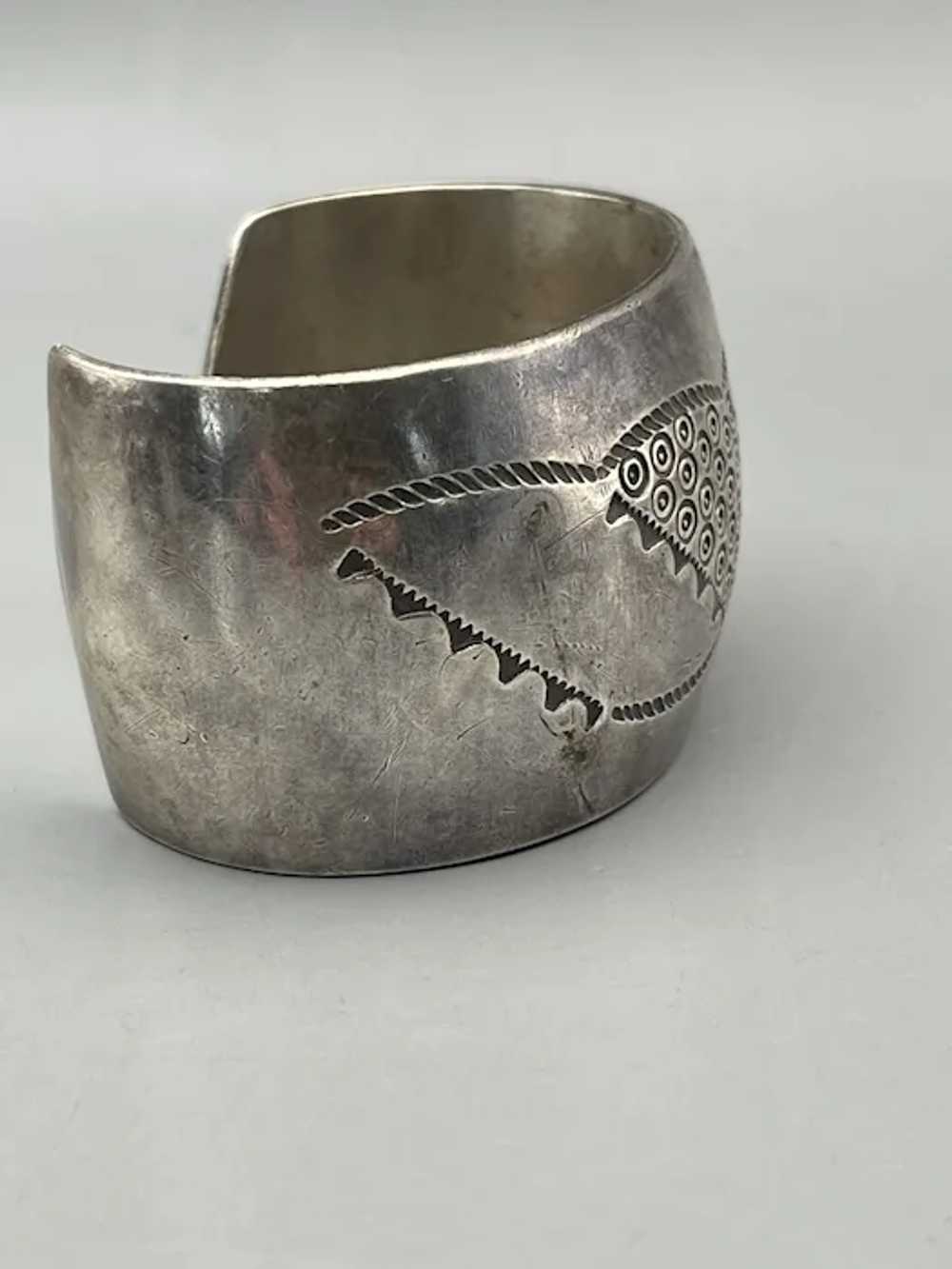 Vintage Estate Southwest Sterling Silver Stamped … - image 3