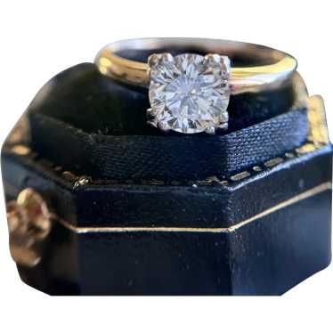 GIA certified 1 carat VS2 G Vintage Solitaire Enga