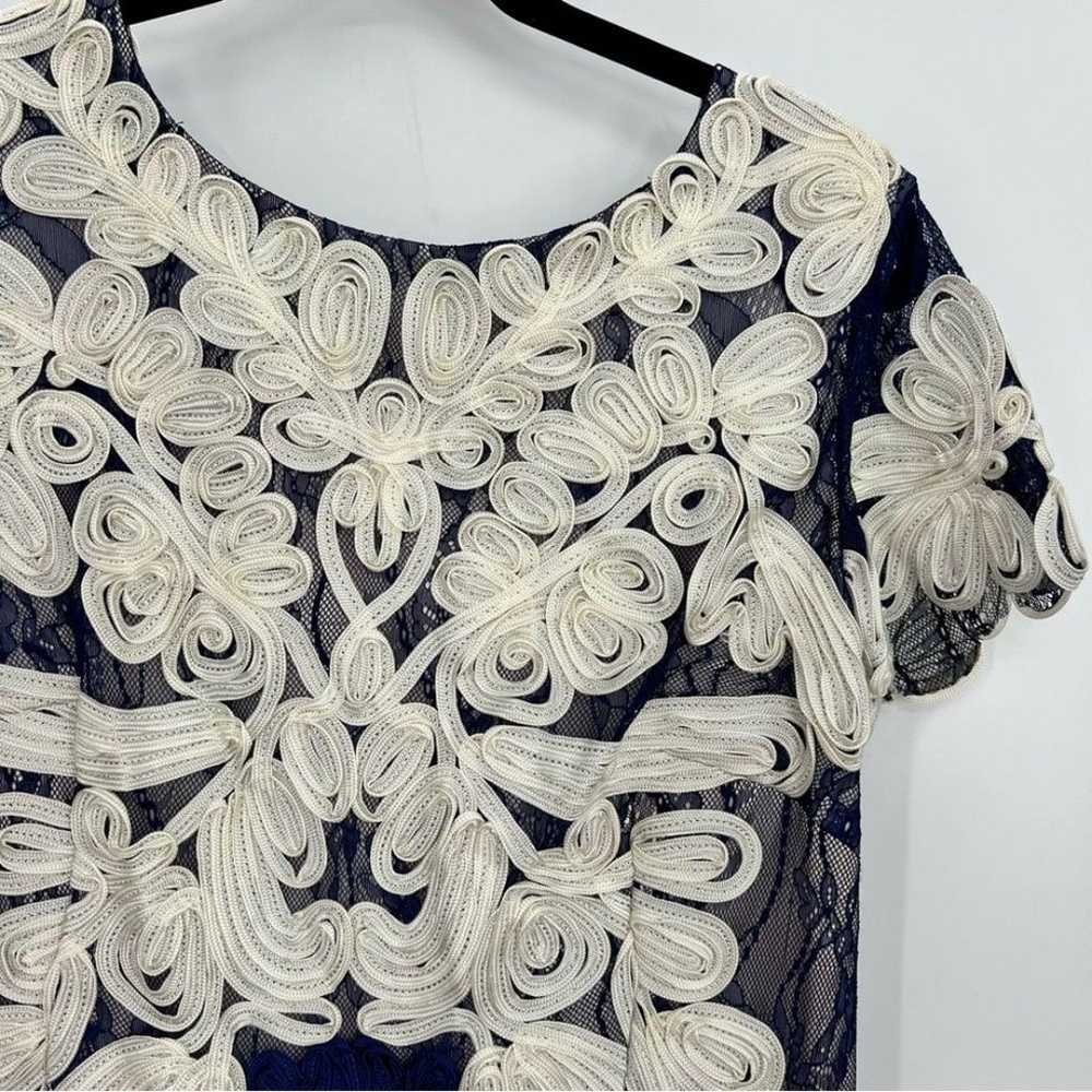 JS Collections Soutache Lace Floral Midi Tea Dres… - image 5