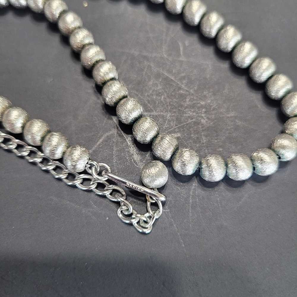 Napier Vintage Womens Silver Beads Balls Silver T… - image 8