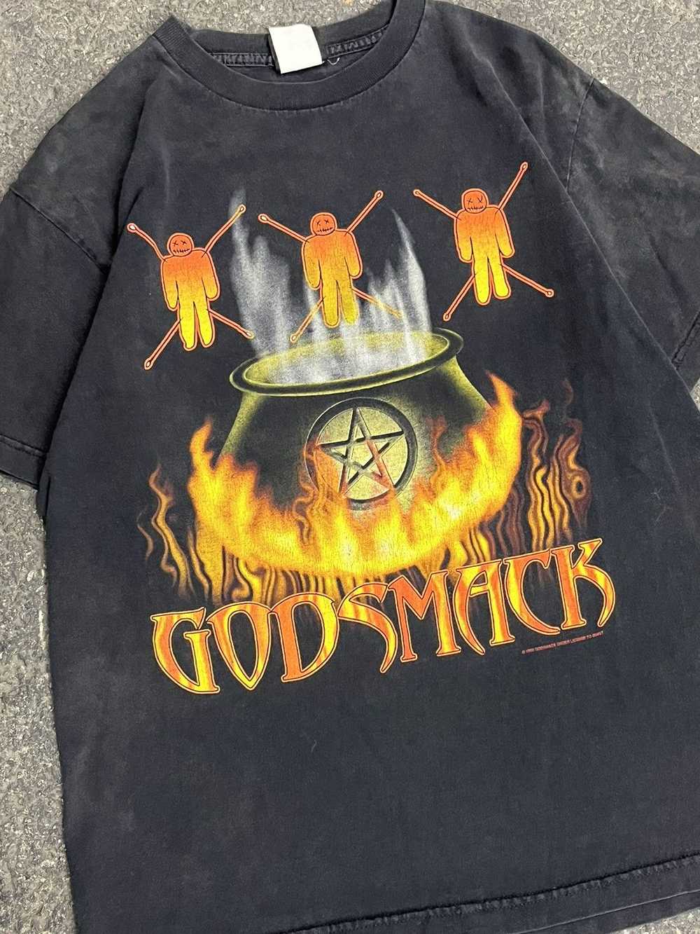 Band Tees × Rare × Vintage Vintage 90s godsmack b… - image 3