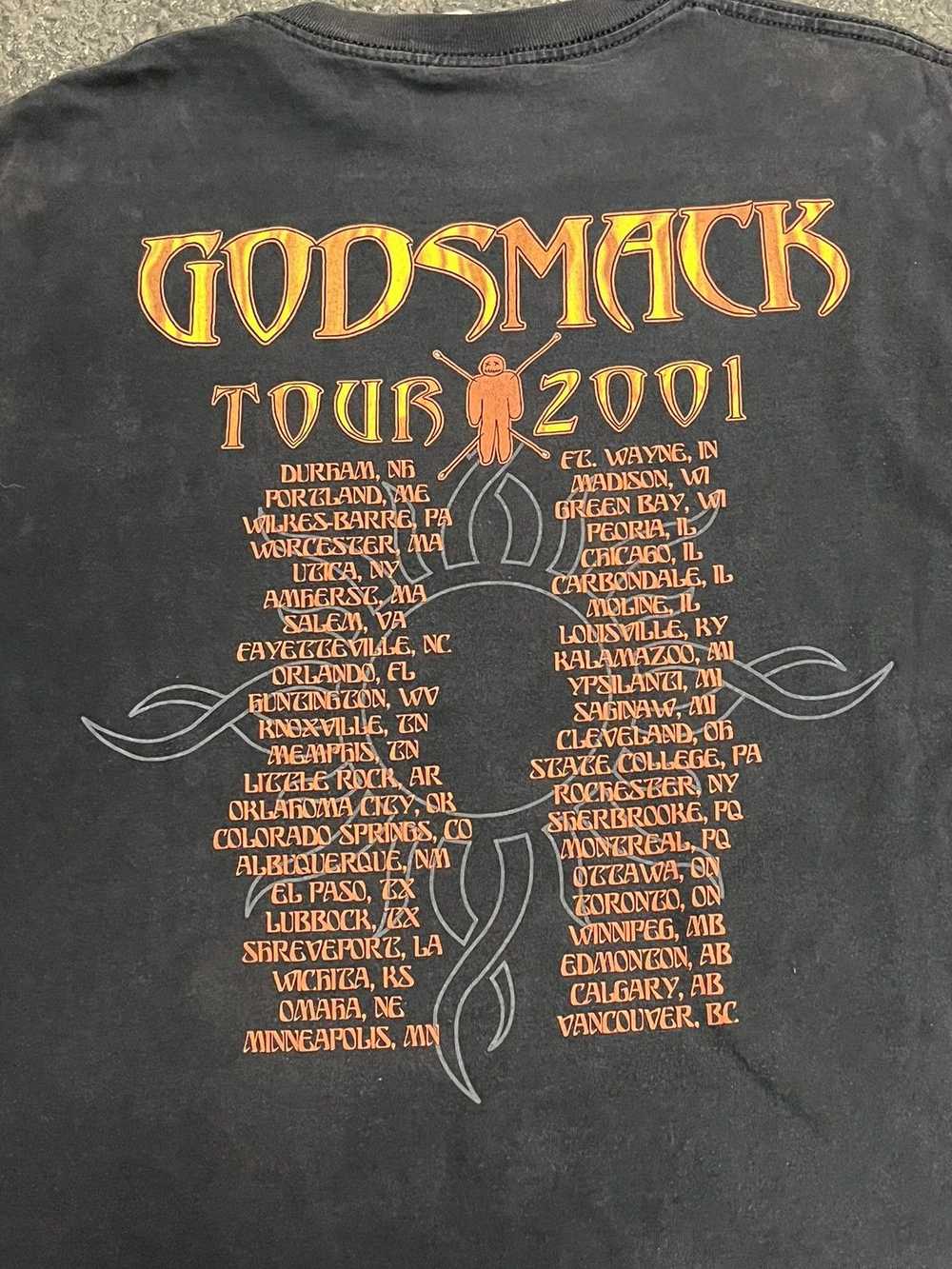 Band Tees × Rare × Vintage Vintage 90s godsmack b… - image 5