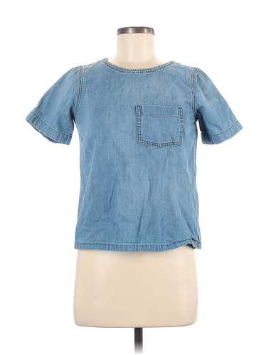 Madewell Women Blue Short Sleeve Top XXS