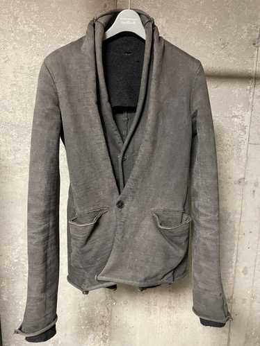 Ma+ Double Layered Raw Hem Blazer Jacket - image 1