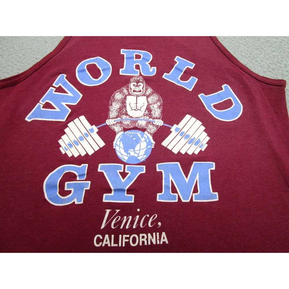 Fruit Of The Loom VINTAGE World Gym Shirt Mens L … - image 2