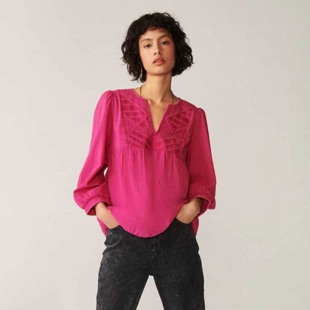 Ba&sh BA&SH Ilo Blouse Fushia size L Bash - image 1