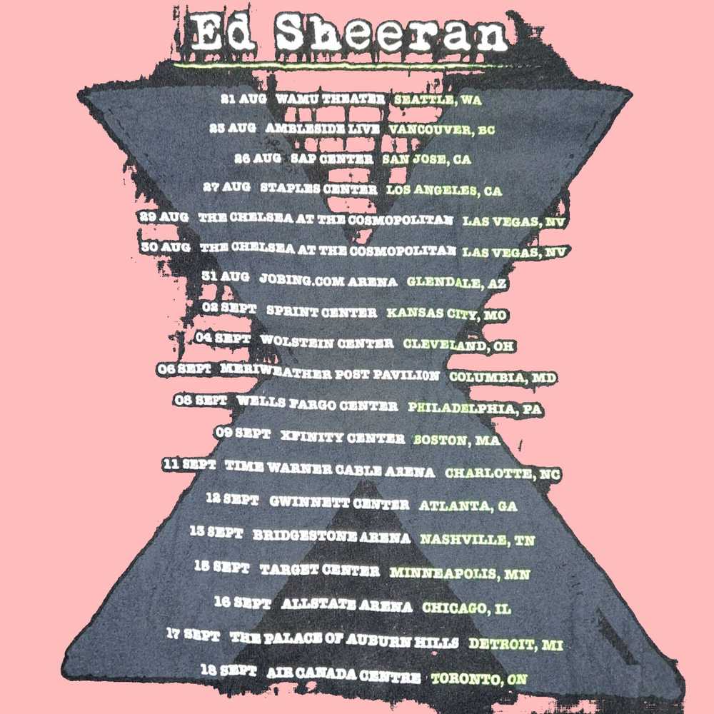 Vintage Official Ed Sheeran X Black Tour Graphic … - image 3