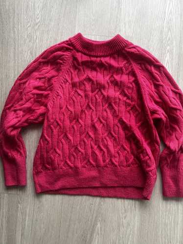 Cos COS Cable Knit Sweater, Pink, Size S