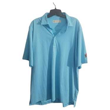 Designer CT1890 Donald Ross Aqua & White Polo shi… - image 1