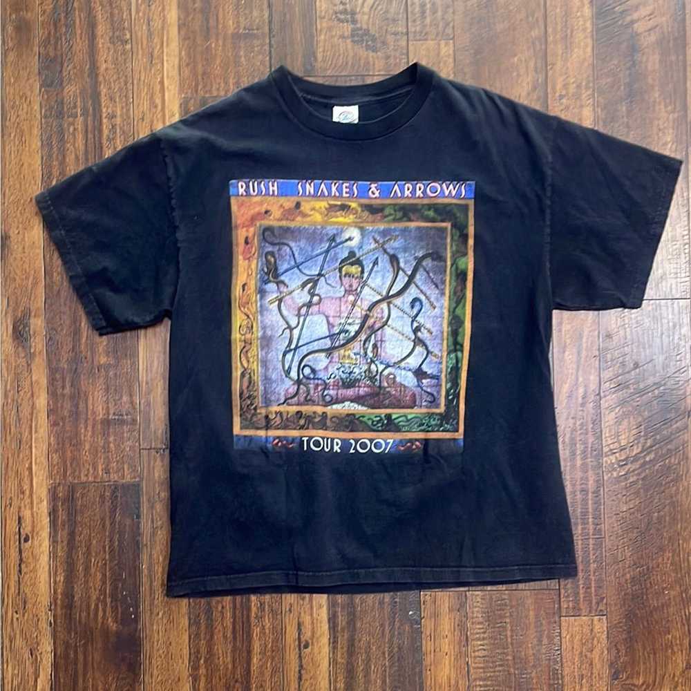 Band Tees Rush Snakes & Arrows Tour 2008 XL - image 1