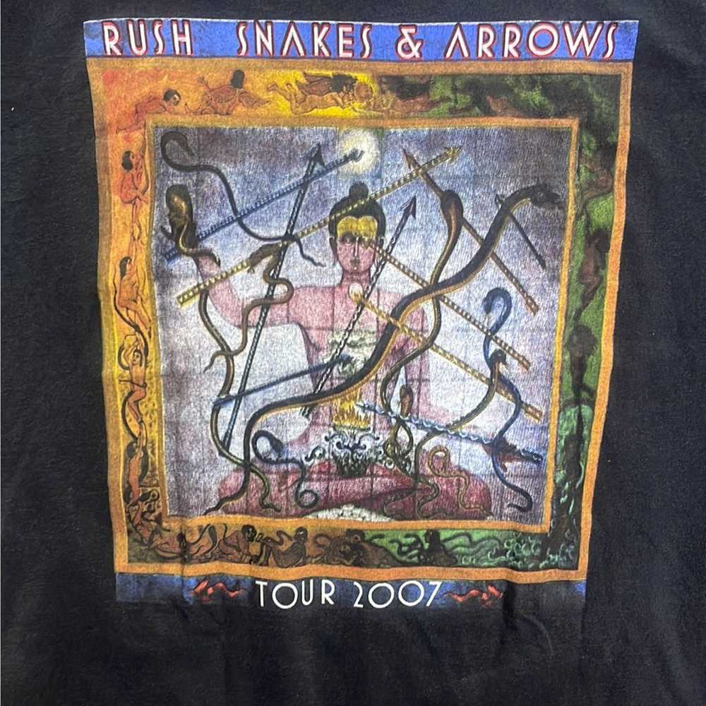 Band Tees Rush Snakes & Arrows Tour 2008 XL - image 2