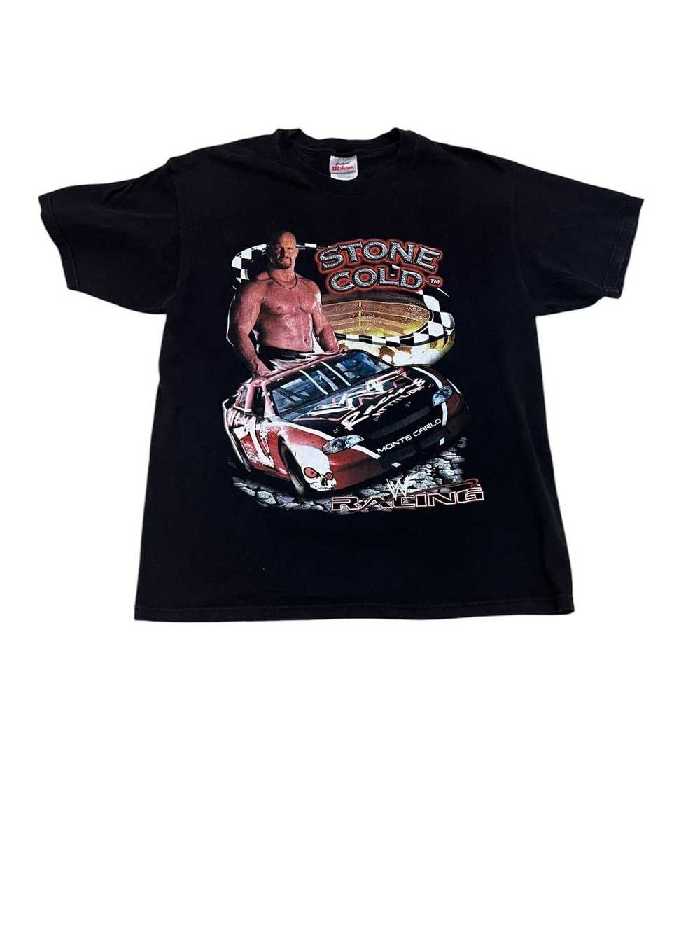 Streetwear × Vintage × Wwf wwf racing stone cold … - image 1