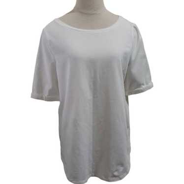 Chicos CT1806 Chico's White Short Sleeve T-Shirt M - image 1