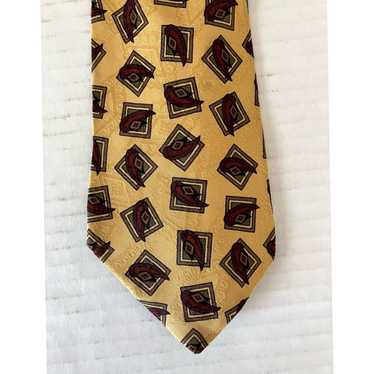 Vintage Mark Shale Luxury Silk Satin Necktie Feat… - image 1