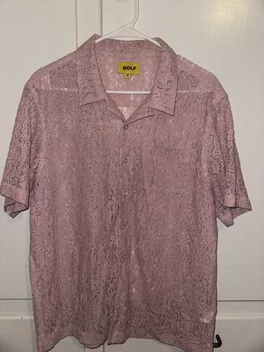 Golf Wang Golf Le Fleur Pink Lace Button up