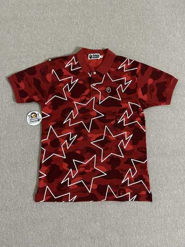 Bape Bapesta Color Camo Polo