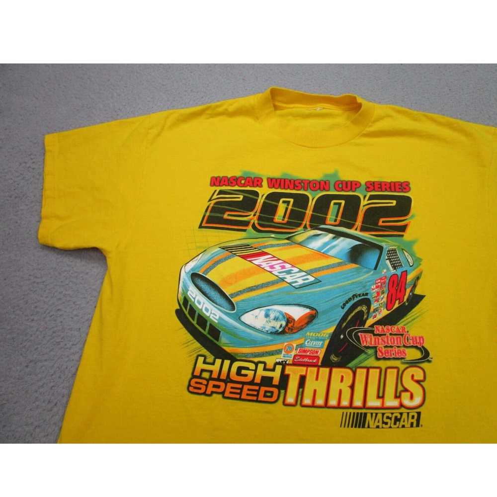 NASCAR VINTAGE Nascar Shirt Mens XL Yellow Winsto… - image 1