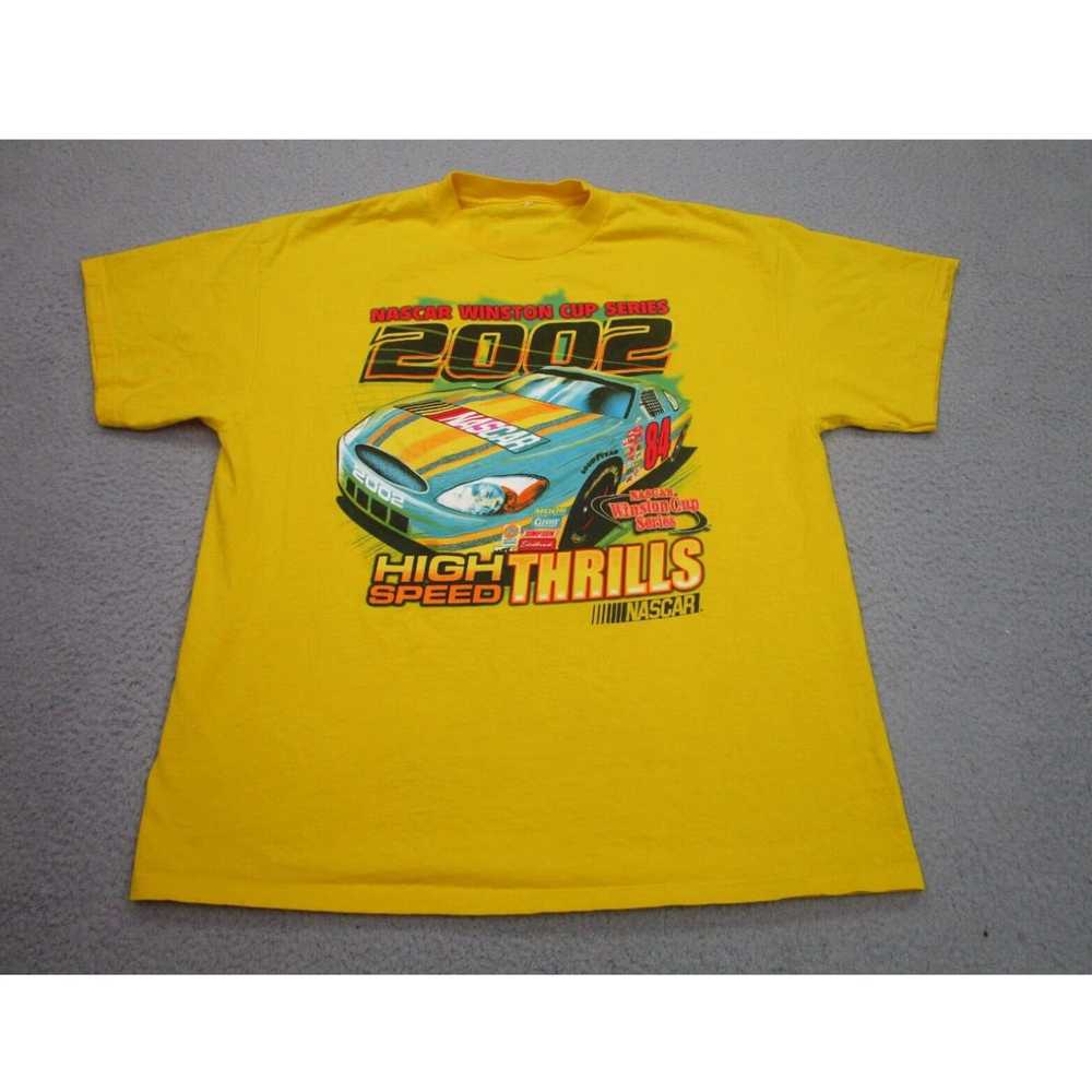 NASCAR VINTAGE Nascar Shirt Mens XL Yellow Winsto… - image 2