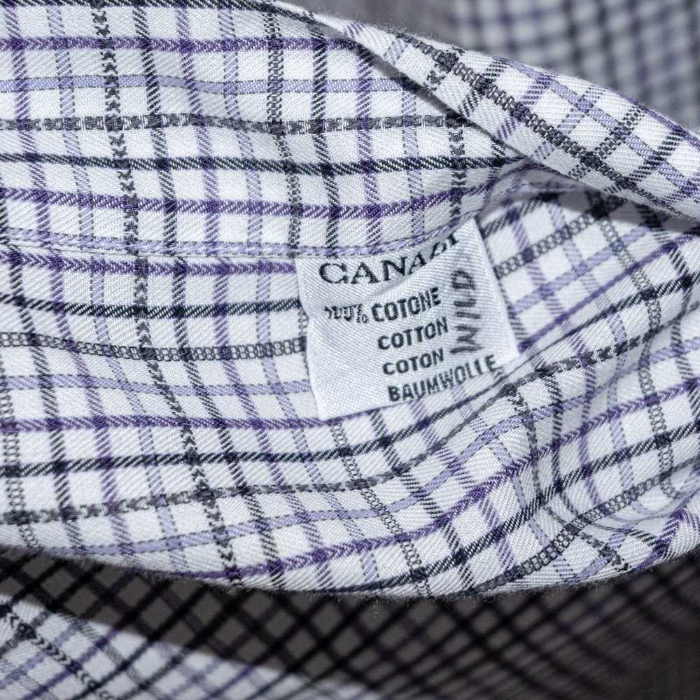 Canali CANALI Sportwear Button up Shirt Purple Bl… - image 6