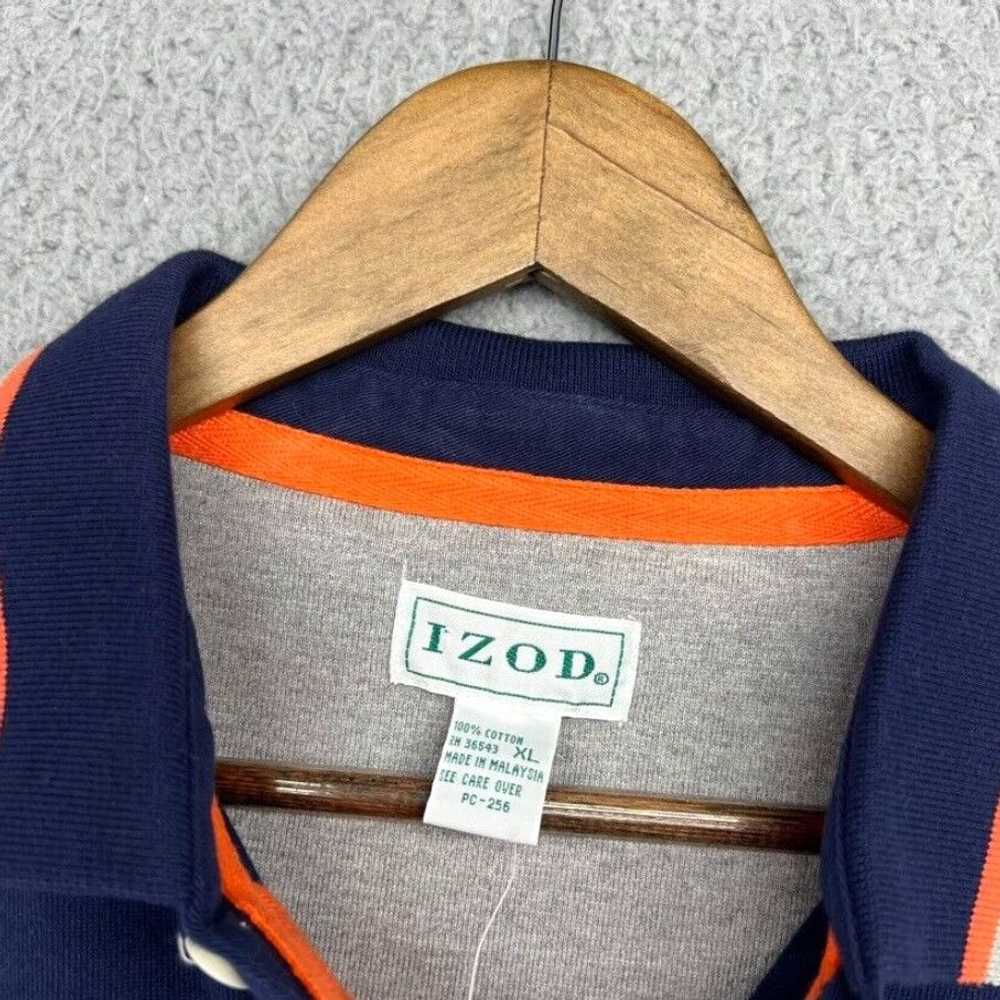 Izod Authentic Embroidered Colorblock Rugby Polo … - image 6