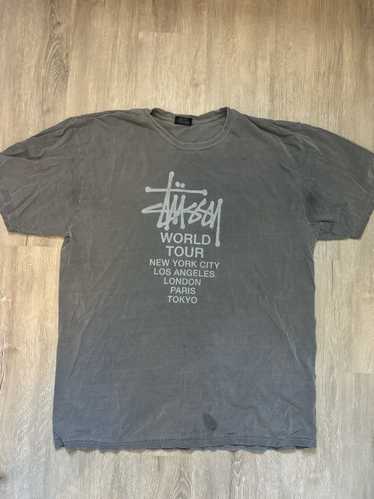 Streetwear × Stussy × Vintage Stussy world tour sh