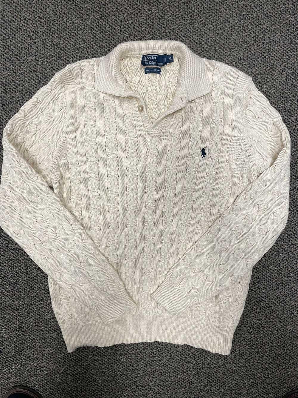 Polo Ralph Lauren × Vintage Heavy Cable Sweater P… - image 2