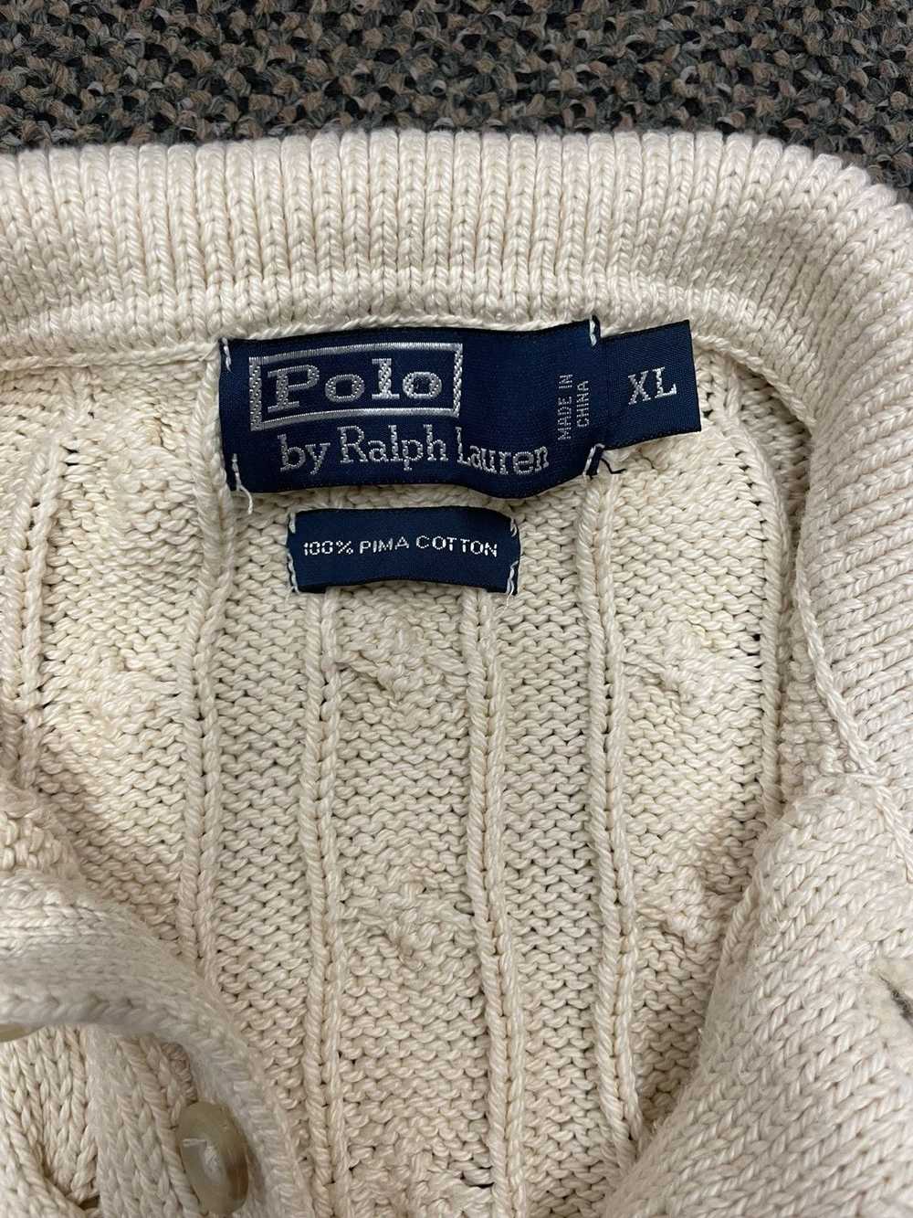 Polo Ralph Lauren × Vintage Heavy Cable Sweater P… - image 3