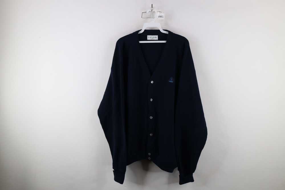 Izod × Vintage Vintage 90s Izod Out Crest Knit Ca… - image 1