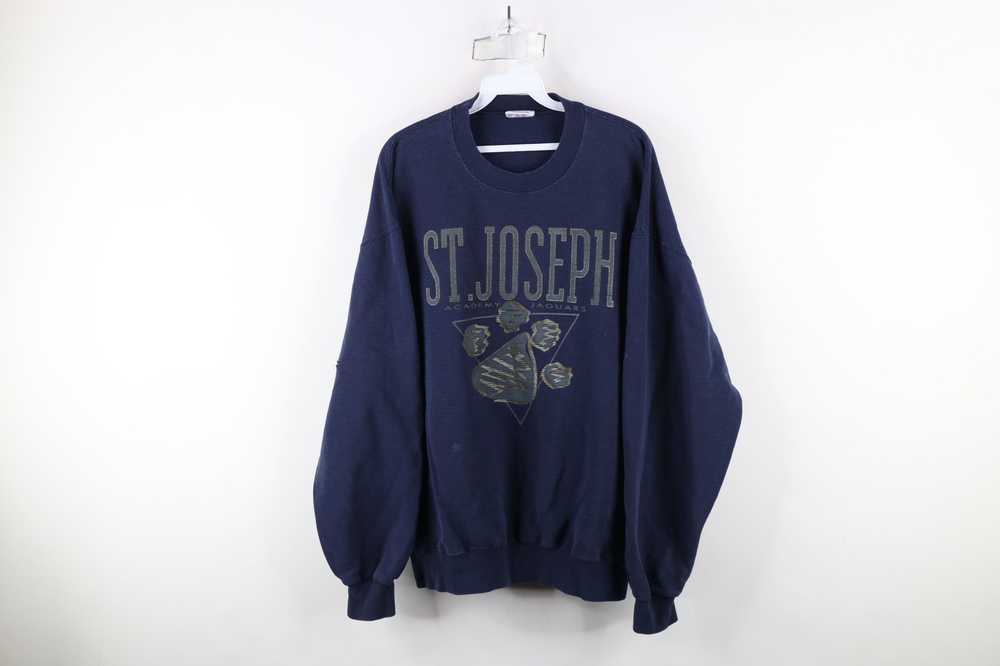 Vintage Vintage 90s Spell Out St Joseph Jaguars S… - image 1