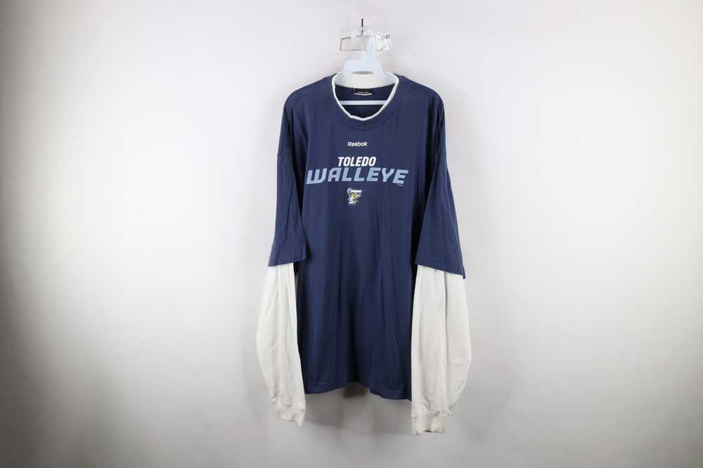 Reebok × Vintage Vintage Reebok Hockey Layered Lo… - image 1