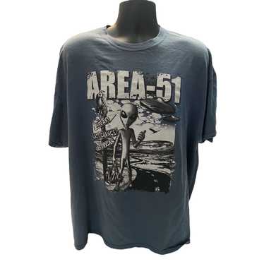 Vintage Looney Tunes Bugs Taz Area 51 Alien hotsell Tee