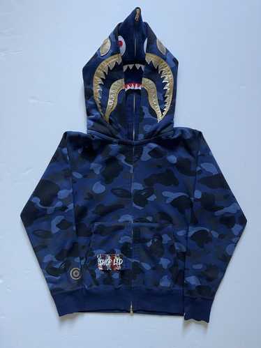 Bape Color Camo Shark Full Zip Double Hoodie