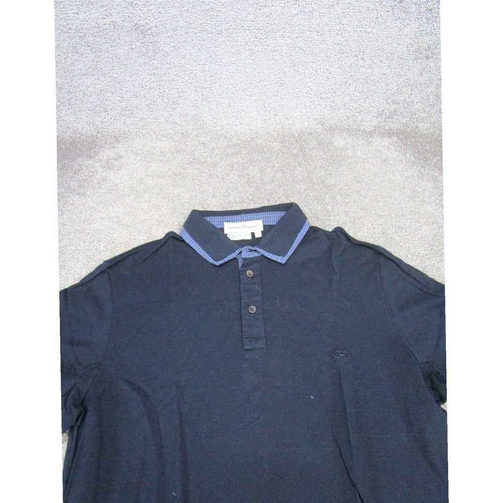 Salvatore Ferragamo Navy Blue Cotton Casual Wear … - image 2